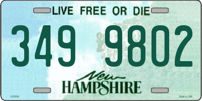 NH license plate 3499802