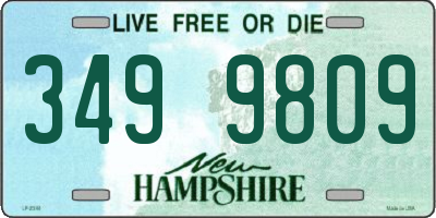 NH license plate 3499809