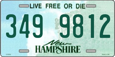 NH license plate 3499812