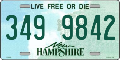 NH license plate 3499842