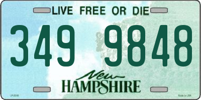 NH license plate 3499848