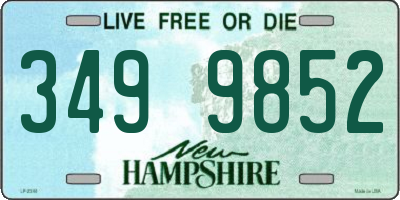 NH license plate 3499852