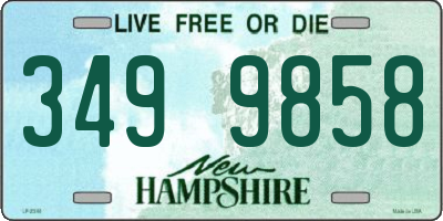 NH license plate 3499858