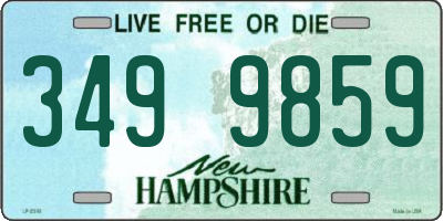 NH license plate 3499859