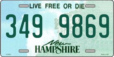 NH license plate 3499869