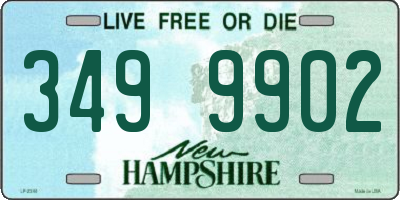 NH license plate 3499902