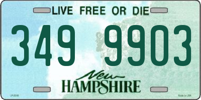 NH license plate 3499903