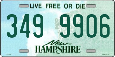 NH license plate 3499906