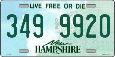 NH license plate 3499920