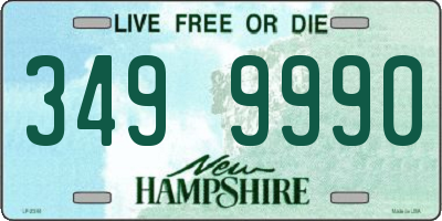 NH license plate 3499990