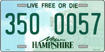 NH license plate 3500057