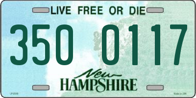 NH license plate 3500117