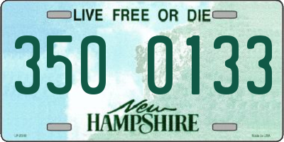 NH license plate 3500133