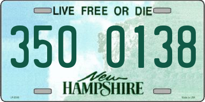NH license plate 3500138