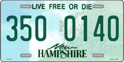 NH license plate 3500140
