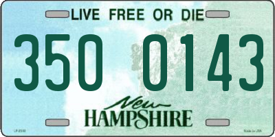 NH license plate 3500143