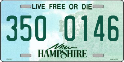 NH license plate 3500146