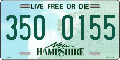 NH license plate 3500155