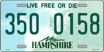 NH license plate 3500158