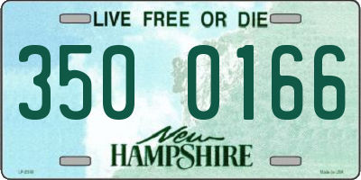 NH license plate 3500166