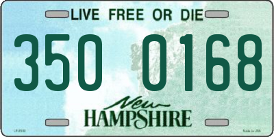 NH license plate 3500168