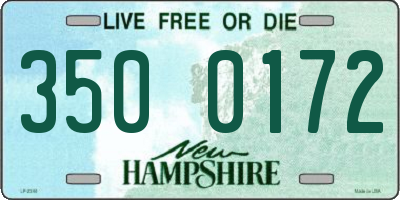NH license plate 3500172