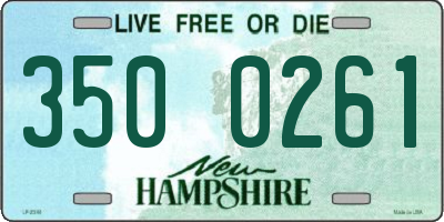 NH license plate 3500261
