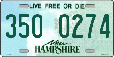 NH license plate 3500274