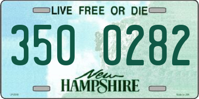 NH license plate 3500282