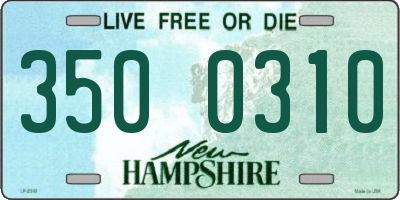 NH license plate 3500310
