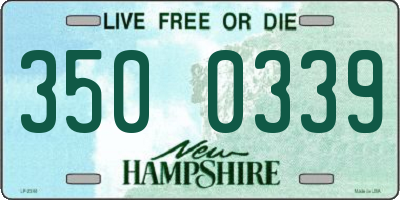 NH license plate 3500339