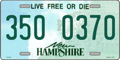 NH license plate 3500370