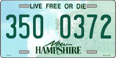 NH license plate 3500372