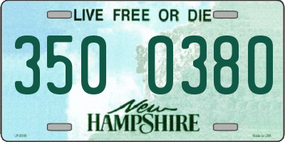 NH license plate 3500380