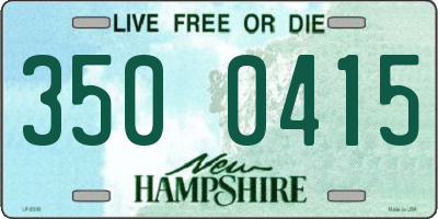 NH license plate 3500415