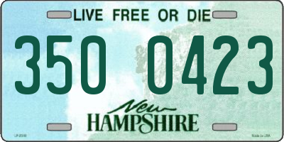 NH license plate 3500423