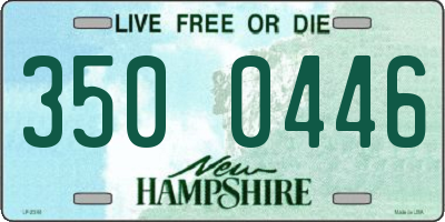 NH license plate 3500446