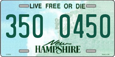 NH license plate 3500450