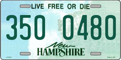 NH license plate 3500480