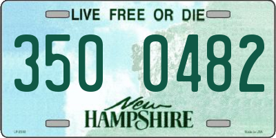 NH license plate 3500482