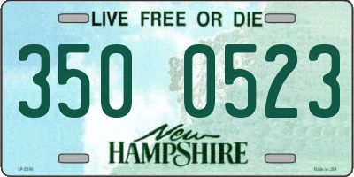 NH license plate 3500523
