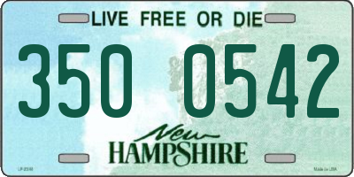 NH license plate 3500542