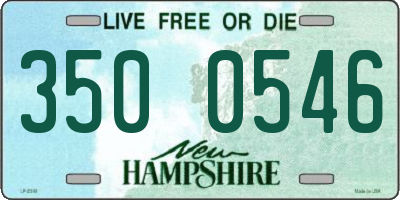 NH license plate 3500546