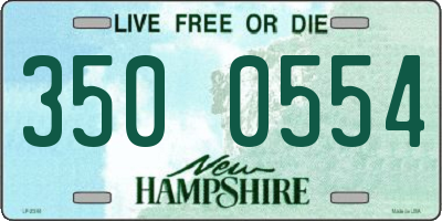 NH license plate 3500554