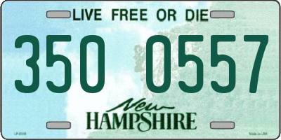 NH license plate 3500557
