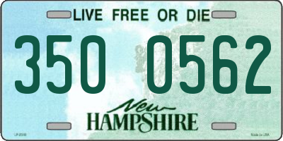 NH license plate 3500562