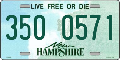 NH license plate 3500571