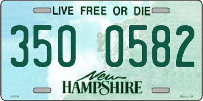 NH license plate 3500582
