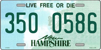 NH license plate 3500586