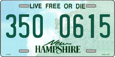 NH license plate 3500615